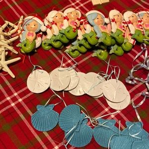 Beach Theme Christmas Ornaments
